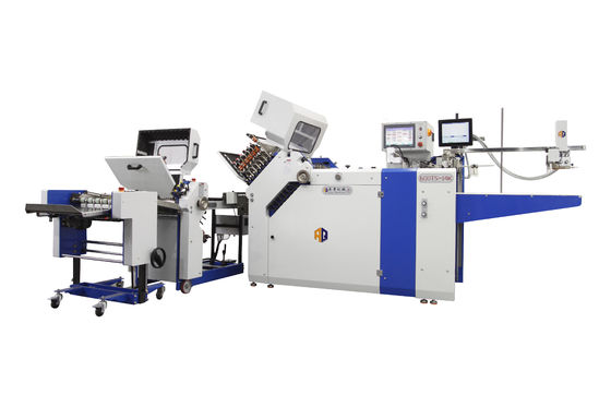 Vinnige grote format papier vouwmachine 70*120mm 300gm Voor instructie folders