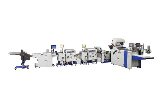 Grootformaat papierverwerkingsmachines farmaceutisch Outsert Productielijn Leaflet Outsert systeem