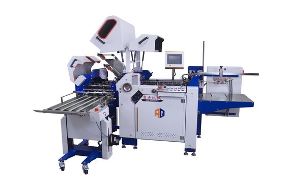 Automatische papierindustrieapparatuur Commerciële brochures Klapppapierverwerkingsmachine met kruisvouwmachine
