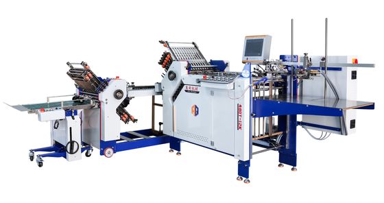 Geautomatiseerde industriële foldermachine Broschüren foldervouwmachine met aflevertafel
