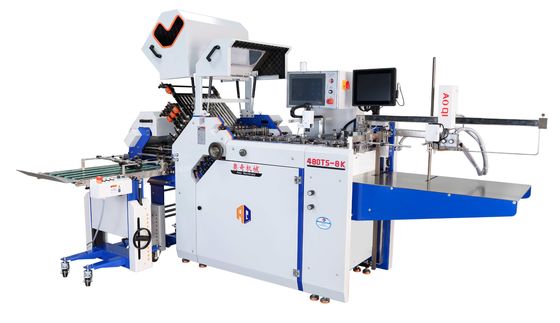 480 mm industriële papiervouwmachine met kruismesdoos voor gevouwen boekje