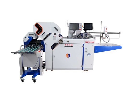 Breedte 480 mm Grootformaat pamfletten vouwmachine met kruisvouwmachine