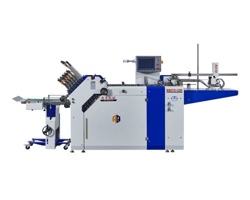 Farmafolders Groot formaat Breedte 480 mm Inzetvouwmachine met 12 zakken voor het drukken van farma-instructies